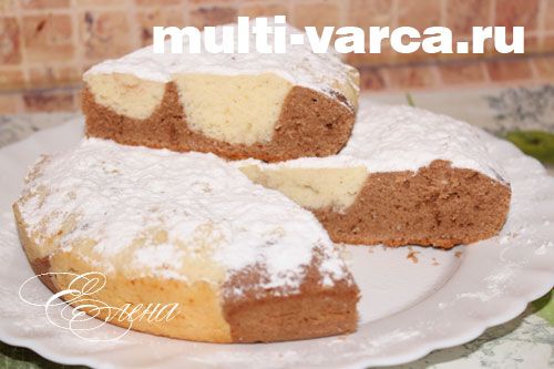 як приготувати мармуровий кекс у мультиварці