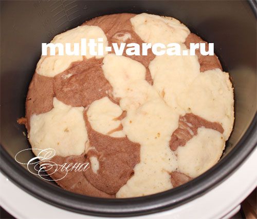 як спекти мармуровий кекс у мультиварці