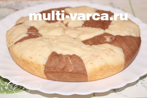 рецепт мармурового кексу в мультиварці