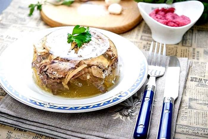 Холодець зі свинячої рульки та курки рецепт із фото але якщо